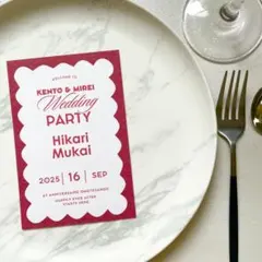 席札　メニュー表　ドリンクメニュー　結婚式　披露宴　ペーパーアイテム　ブライダル