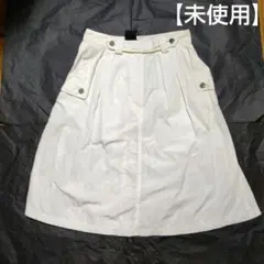 パオラフラーニ　フレアースカート ベージュ　38 定価45,000円　新品 lssk209-386.jpg