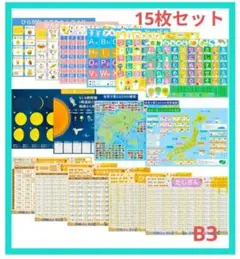 ジーニアス先生のお風呂塾 入学祝い 豪華15枚セット 風呂ポスター B3サイズ