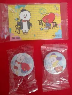 BT21 くら寿司 缶バッジ ステッカー