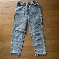キッズ服　デニムパンツ　130cm グレー