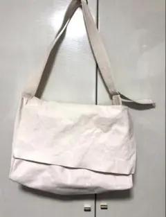 美品】アナトミカ スモールショルダーバッグ キャンバス ホワイト