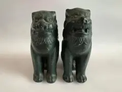 鋳金 狛犬 置物 木箱入り 一対 鋳金 狛犬 置物 木箱入り 一対 - メルカリ
