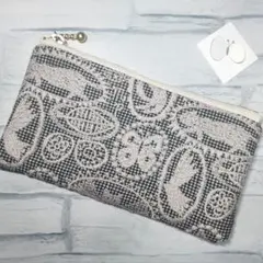 ＊感謝価格＊ミナペルホネン☆フラットポーチ☆ハンドメイドjun