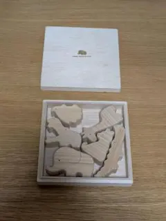 木製動物積み木セット　つみき　乳児　保育園　ANIMAL WOOD BLOCKS
