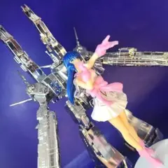美少女フィギュア　超時空要塞マクロス　リン・ミンメイ＋マクロス強攻型ジャンク