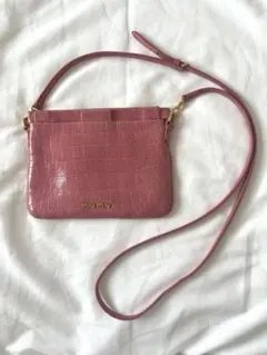 miu miu クロコ型押し ショルダーバッグ - メルカリ