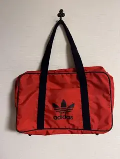 adidas ボストン レッド スクールバッグ 兼松江商 80s ビンテージ adidas ボストン レッド スクールバッグ 兼松江商 80s ビンテージ