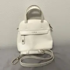 FURLA フルラ ハンドバッグ ショルダーバッグ ホワイト レディース