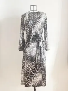ヒョウ柄 タイト ロング