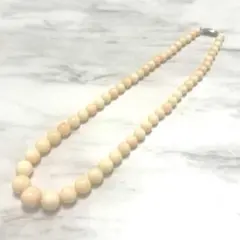 天然サンゴ　ネックレス　珊瑚　珠サンゴ　ピンク　珠　グラデーションのサムネイル