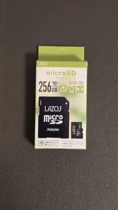 LAZOS microSD 256GB アダプター付き