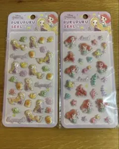 n*☆様 【正規品】ディズニーぷくぷくシールアリエル＆ラプンツェル