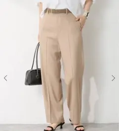 新品Spick and Span ファインウールストレッチパンツ　ベージュ　34