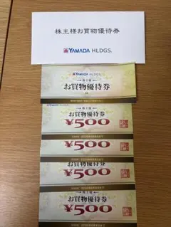 ヤマダ電機　ヤマダホールディングス お買い物優待券　株主優待券¥5000円分