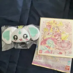 プリキュア　ぬいぐるみクリップ　ポルン・色紙ART7　キュアアイドル　2点セット