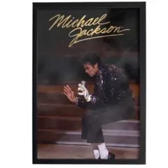 即日発送 Michael Jackson A4ポスター 額装