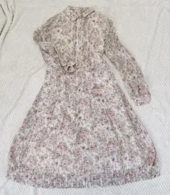 ❤︎昭和レトロ❤︎花柄プリーツワンピース ヴィンテージ 古着 小花柄　ロング