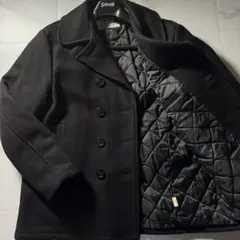 ビッグサイズ■Schott 740N ピーコート ブラック 米国製 44