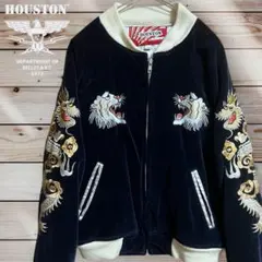 Houston 90s スカジャン 別珍 キルティング 黒 襤褸 雰囲気 Houston 90s スカジャン 別珍 キルティング 黒 襤褸 雰囲気 - メルカリ