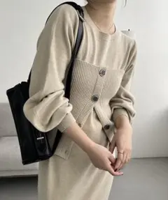 完売品！新品未使用　カプリシュレマージュ　ニットワンピ