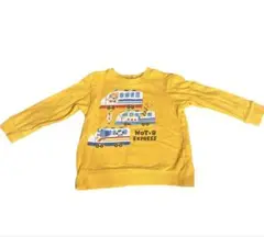 ミキハウス【ホットビスケット】イエロー トレーナー