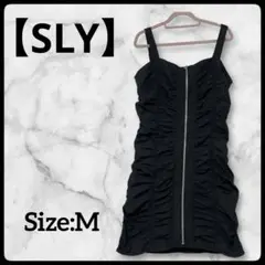 【美品】SLY NYLON GATHER CAMI ショートワンピース