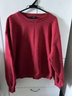 CHIP CLIP 赤 クルーネックスウェット