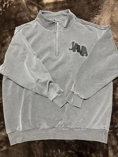 JAVA ハーフジップ スウェット XL グレー　値下げ可