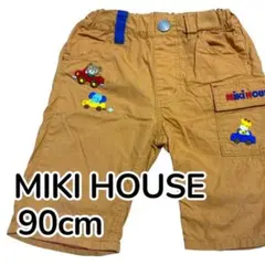 Miki House 動物刺繍 ハーフパンツ 90cm ユニセックス