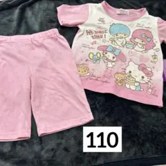 110 女の子　半袖パジャマ　パジャマ　サンリオのサムネイル