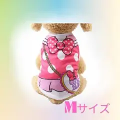 新品 犬服 M ピンクリボン 女の子 タンクトップ Tシャツ