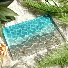 インテリアアート　海の置き物　アクセサリートレイ　沖縄