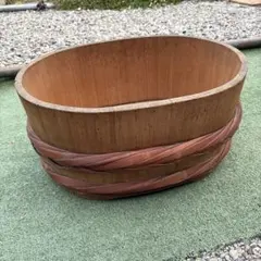 荒彫 惣菜 くり鉢 こね鉢 深型 大 手彫り加工 天然木 ラバーウッド