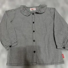 CHIECO SAKU ギンガムチェック長袖シャツ LL100〜110cm