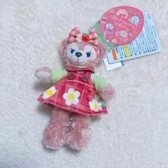 ♡ハートフェルトストロベリー♡ぬいぐるみバッヂ♡2024年♡タグ、値札付き♡ 東京ディズニーシー「ダッフィー＆フレンズのハートフェルト