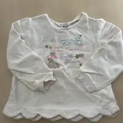 刺繍入りホワイトトレーナー