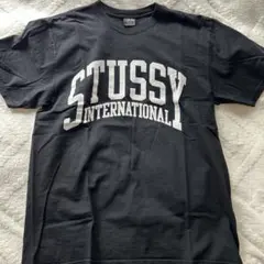 STUSSY インターナショナルロゴ Tシャツ Mサイズ 黒