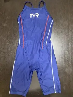 美品★TYR 競泳水着 ハーフスパッツ ブルーのサムネイル