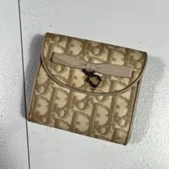 Christian Dior ディオール 二つ折り財布 トロッター柄 リボンのサムネイル