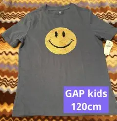 新品 GAP kids スパンコールTシャツ 120cm スマイルマーク