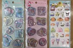 サンリオ　ウォーターシール　マシュマロステッカーズ　3シート