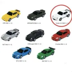 UCCポルシェ RUFコレクション ダイキャスト製プルバックカー　ホワイト