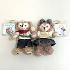 【レア】ダッフィー シェリーメイ ぬいぐるみバッチ キーホルダー