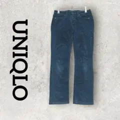UNIQLO ヒートテックコーデュロイパンツ スキニーパンツ (23) ネイビー