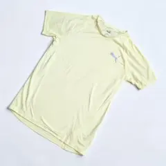 PUMA プーマ トレーニングTシャツ 半袖 ライトイエロー メンズMサイズ