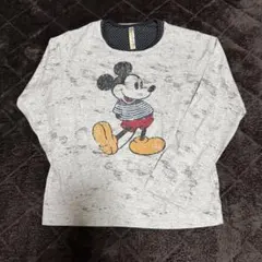 ミッキーマウス 長袖 カットソー キッズ M