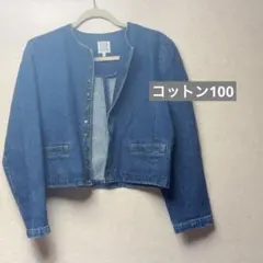 綿 PARIS CHIC SORTIE ストレッチデニムジャケット ジージャン