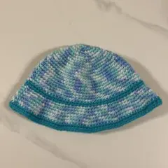 キッズ クロシェハット バケットハット ニット帽 ハンドメイド