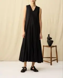 MARIHA/マリハ/夏の月影のドレス/ノースリーブワンピース/size34/黒